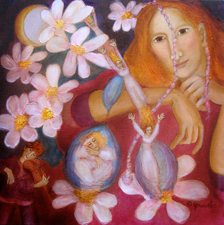 The Spring Fairies - painting by Francine Gravel